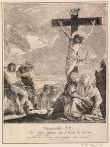 Via Crucis - Station XII. Jesus stirbt am Kreuz von Giovanni Domenico Tiepolo