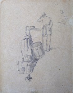 Trommler und zwei Soldaten