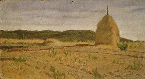 Heuhaufen, 1867-70 von Giovanni Fattori