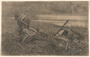 Rastende Eselchen von Giovanni Fattori