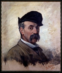 Selbstporträt im Alter von 59 Jahren von Giovanni Fattori