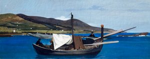 Spitze von Romito mit Boot und Fischern von Giovanni Fattori