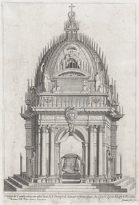 Entwurf des Katafalks für Francesco Piccolomini