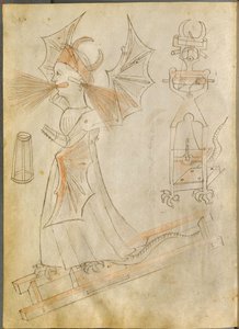 Die Feuerhexe aus: Bellicorum instrumentorum liber, cum figuris von Giovanni Fontana