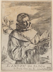 Heiliger Antonius von Padua von Giovanni Francesco Barbieri, called Guercino