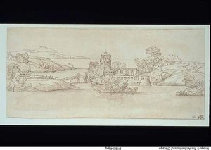 Landschaft mit Schloss