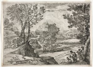 Landschaft mit einer Familie