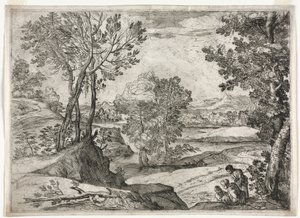 Landschaft mit einer Familie