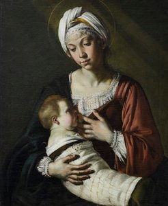 Madonna col bambino, auch bekannt als Madonna del latte von Giovanni Francesco Guerrieri