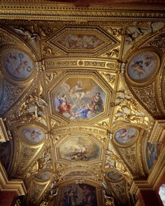 Decke des Paradezimmers und Kabinetts am Wasser des Sommerappartements von Königin Anna von Österreich von Giovanni Francesco Romanelli