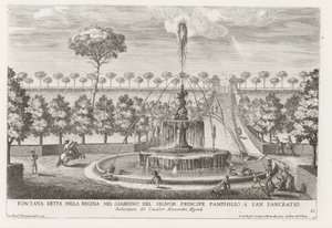 Brunnen in den Gärten der Villa Doria Pamphilj in Rom