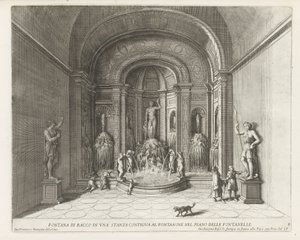 Brunnen des Bacchus in der Villa d