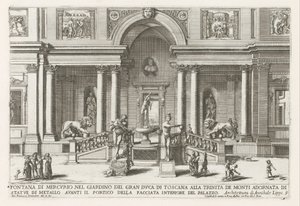 Loggia und Garten der Villa Medici in Rom