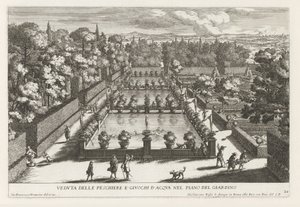 Fischteiche in den Gärten der Villa d