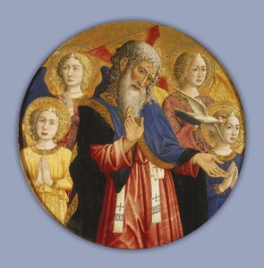 Gottvater mit vier Engeln und der Taube des Heiligen Geistes