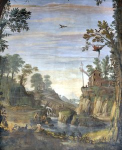 Landschaft und Badende von Giovanni Ghisolfi