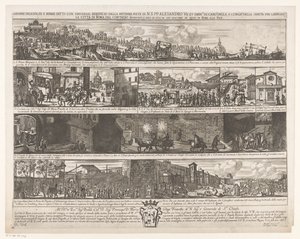Prozession zur Befreiung Roms von der Pest von Giovanni Giacomo de