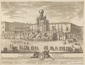 Der Tempel des Janus, für das "Chinea"-Fest
