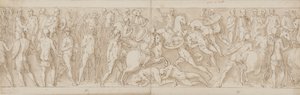 32 Kopien nach der Marcus-Aurelius-Säule, Piazza Colonna in Rom