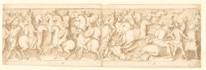 32 Kopien nach der Marcus-Aurelius-Säule, Piazza Colonna in Rom