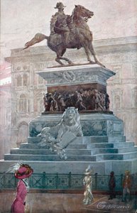 Mailand: Monumento a Vittorio Emanuele II von Giovanni Guerzoni