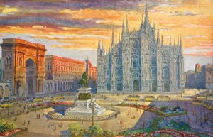 Mailand: Piazza del Duomo von Giovanni Guerzoni