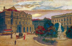 Mailand: Piazza und Teatro della Scala
