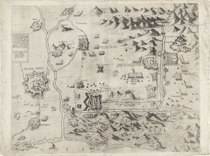 Grundriss der Belagerung von Palmanova