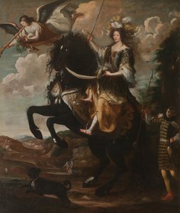 Reiterporträt von Marie Jeanne Baptiste 1644-1724, Herzogin von Savoyen, ca. 1670 von Giovanni Luigi Buffi