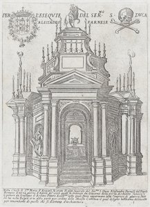 Katafalk für Herzog Alessandro Farnese, 1593