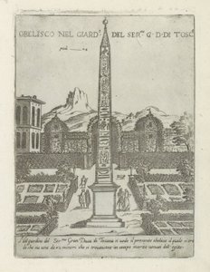 Ägyptischer Obelisk im Garten der Villa Medici in Rom