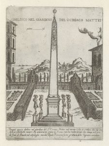 Obelisk im Garten von Ciriaco Mattei von Giovanni Maggi