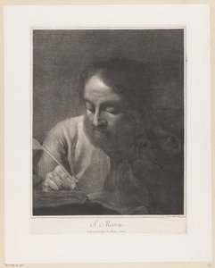 Der Evangelist Markus mit Löwe S. Markus (Titel auf dem Objekt)