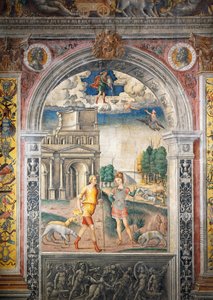 Fresko von Giovanni Maria Falconetto (1468-1535), Halle des Tierkreises, Palazzo D