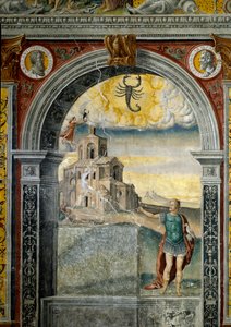 Sternzeichen: „Der Skorpion“ mit Medaillons der Kaiser Marc Aurel und Lucius Verus von Giovanni Maria Falconetto