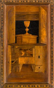 Lignaeanischer Kanonischer Chor, eingelegt von Giovanni Maria Platina 1484, Oberer Stand von Giovanni Maria Platina