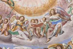 Engel und Putti singen (Detail)