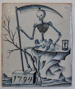 Plakette mit Allegorie des Todes von Giovanni Meazzi