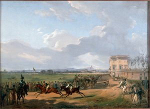 Pferderennen auf der Piazza d