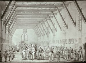 Mailand. Die Schule des gegenseitigen Unterrichts in Santa Caterina (Druck) von Giovanni Migliara