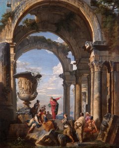 Der heilige Paulus predigt in Athen, 1737