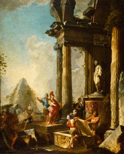 Alexander der Große am Grab von Achilles