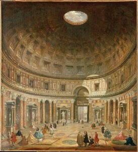 Das Innere des Pantheon, Rom von Giovanni Paolo Pannini