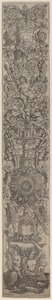 Ornamenttafel: Triton, geritten von einem Kind von Giovanni Pietro Birago and Zoan Andrea
