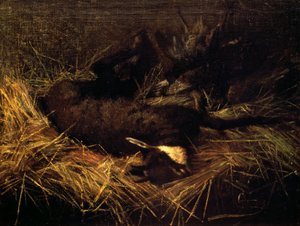 Toter Gämse von Giovanni Segantini