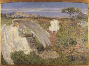 Liebe am Brunnen des Lebens, Italien von Giovanni Segantini