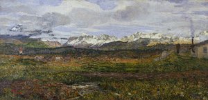 Landschaft auf Maloja oder Rückkehr in seine Heimatstadt