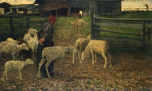 Rückkehr zur Herde von Giovanni Segantini