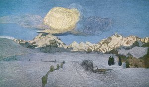 Triptychon der Alpen, Tod, ca. 1898 von Giovanni Segantini