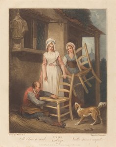 Alte Stühle zu reparieren von Giovanni Vendramini after Francis Wheatley